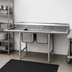 Thumbnail image #2 for Eagle Group 414 Series 2-Compartment Stainless Steel Drainboard Sink with Backsplash, 100-Inch Wide