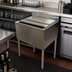 Thumbnail image #3 for BK Resources 24 x 21-1/4 Inch Underbar Ice Bin with 7-Circuit Cold Plate, 80 lb Capacity, Stainless Steel