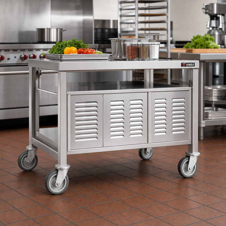 Product image #2 for Eagle Group Removable Louvered Stainless Steel Undershelf for DCS-CUEL-24 and DCS-CUER-24