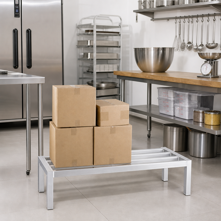 Product image #2 for New Age Heavy-Duty All-Welded Aluminum Dunnage Rack, 48 x 20 x 8 Inches, 2,500 lb Capacity