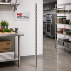 Thumbnail image #2 for Metro SmartWall Life SWU85S 85-Inch 304 Stainless Steel Slotted Shelving Upright, 14-Gauge, 1-1/2-Inch Slot Spacing