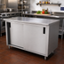 Thumbnail image #2 for Advance Tabco Special Value Series Enclosed Work Table with Sliding Doors, 84 x 30 Inches