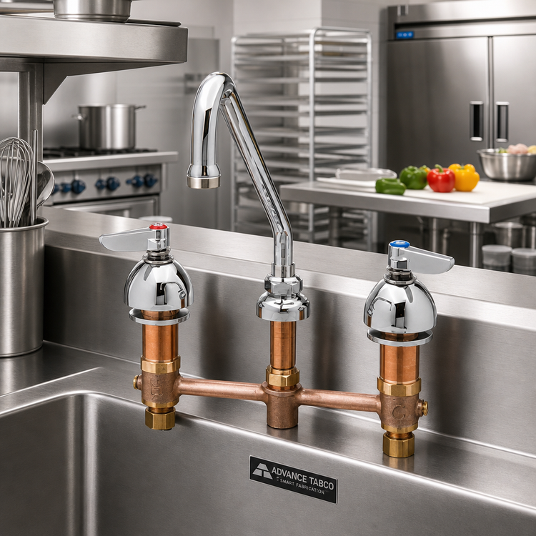 Product image #2 for Advance Tabco K-133 9-Inch Swing Spout Deck-Mount Lead-Free Faucet