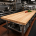 Thumbnail image #2 for John Boos Boos Block 144-Inch x 30-Inch Kitchen Countertop, 1-1/2-Inch Thick, Edge Grain Northern Hard Rock Maple, Oil Finish