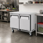 Thumbnail image #2 for Turbo Air M3 MUR-34S-N6 1-Section Shallow-Depth Undercounter Refrigerator, 4.27 Cu. Ft., 2 Solid Doors, Stainless Steel