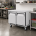 Thumbnail image #2 for Turbo Air M3 Series Shallow Depth 1-Section Undercounter Refrigerator with 2 Solid Doors, 4.27 Cu. Ft.