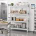 Thumbnail image #2 for Fermostock 4-Tier Stationary Perforated Polymer Starter Shelving Unit, 42