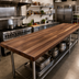 Thumbnail image #2 for Boos Block 144-Inch x 27-Inch Blended Edge-Grain American Black Walnut Kitchen Countertop, Varnique Finish