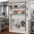Thumbnail image #2 for Metro SmartWall Tall Base Kit Wall-Mounted Shelving Starter Unit with Wire Grid and Shelves