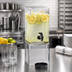 Thumbnail image #2 for Cal-Mil 1.5 Gallon Square Clear Acrylic Beverage Dispenser with Infusion Chamber and Drip Tray