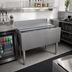 Thumbnail image #2 for Glastender 36 Inch x 24 Inch Underbar Ice Bin with Sliding Stainless Steel Cover, 127 lb Capacity