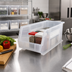 Thumbnail image #2 for Quantum Ultra Stack & Hang Clear Polypropylene Shelf Bin, 18 x 8-1/4 x 7 Inches