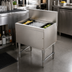 Thumbnail image #2 for Advance Tabco Prestige 24-Inch Stainless Steel Bar Ice Chest, 70 lb Ice Capacity, Without Cold Plate