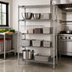 Thumbnail image #2 for Quantum Stationary Wire Shelving Starter Kit, 4-Shelf, 54 x 24 x 63 Inch, 304 Stainless Steel