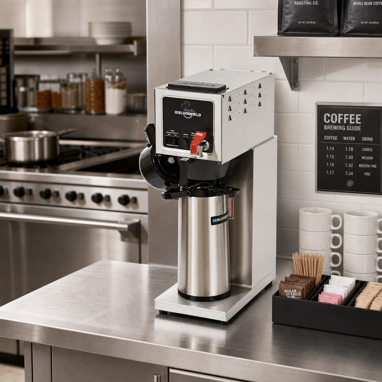 Product image #2 for Bloomfield Integrity Automatic Fill Single Airpot Coffee Brewer with Hot Water Faucet, 120V