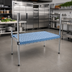 Thumbnail image #2 for Eagle Group QuadPlus Blue Louvered Polymer Shelf Mat with Chrome Quad-Adjust Frame, 30
