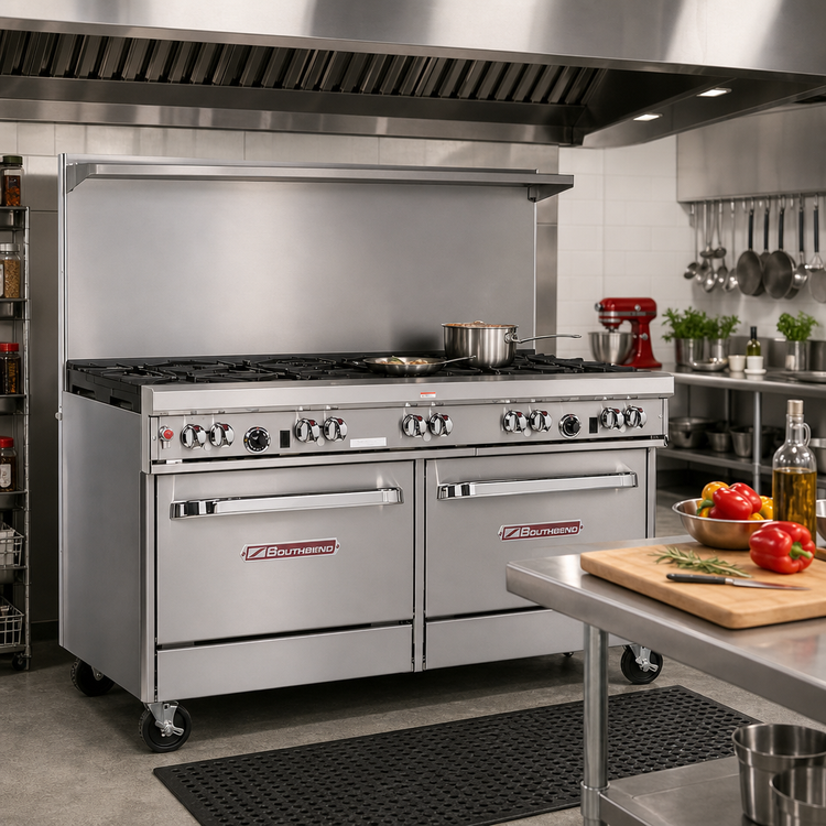 Product image #2 for Southbend Ultimate 60-Inch Gas Restaurant Range with 10 Open Burners, Standard Oven and Convection Oven