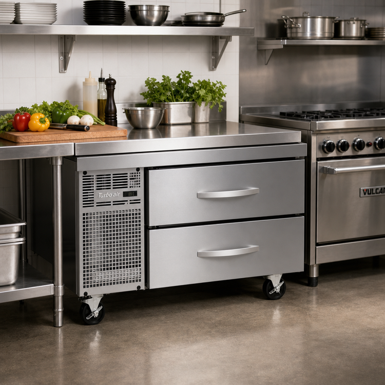Product image #2 for Turbo Air PRO Series 36-Inch Refrigerated Chef Base Refrigerator with 2 Drawers