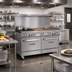 Thumbnail image #2 for Southbend Ultimate 60-Inch Gas Restaurant Range with 2 Star/Sauté Burners, 48-Inch Griddle, and 2 Standard Ovens