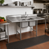 Thumbnail image #2 for Eagle 314 Series Two-Compartment 304 Stainless Steel Floor Sink with 18