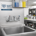 Thumbnail image #2 for T&S Brass Wall-Mount Service Sink Faucet with Vacuum Breaker Nozzle, 8
