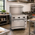 Thumbnail image #2 for Wolf Challenger XL 36-Inch Commercial Gas Range with Thermostatic Griddle and Convection Oven