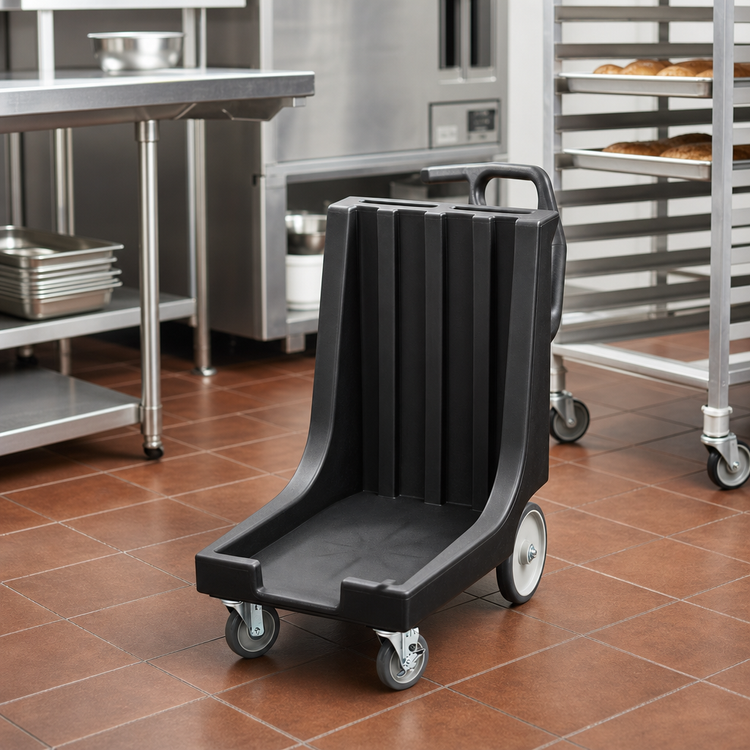 Product image #3 for Cambro Camdolly Tray and Sheet Pan Dolly with Handle, 300 lb Capacity, Black