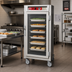 Thumbnail image #2 for Metro C5 6 Series 3/4 Height Mobile Heated Holding Cabinet with Clear Glass Doors and Universal Wire Slides