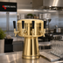 Thumbnail image #2 for Micro Matic Mushroom Draft Beer Tower with 4 Brass Faucets, Countertop, Air-Cooled, Polished Brass