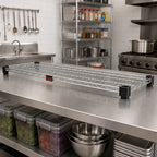 Thumbnail image #2 for Eagle Group EAGLEbrite QA1872Z Quad-Adjust Wire Shelf, 72"W x 18"D, 600 lb Capacity, Zinc Finish Case of 2