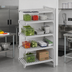 Thumbnail image #3 for Cambro Camshelving Premium 4-Shelf Vented Add-On Polymer Shelving Unit, 21 x 48 x 64 Inches, Speckled Gray