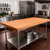 Thumbnail image #2 for Boos Block American Cherry Edge Grain Kitchen Countertop, 96 x 42 x 2-1/4 Inch, Varnique Finish