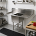 Thumbnail image #2 for John Boos Pro-Bowl 1-Compartment Sink with Left and Right Drainboards, 24 x 24 x 14 Inch Bowl, 16-Gauge Stainless Steel