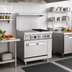 Thumbnail image #2 for CookRite 36-Inch Commercial Propane Combination Gas Range with 2 Open Burners, 24-Inch Left Griddle and Standard Oven