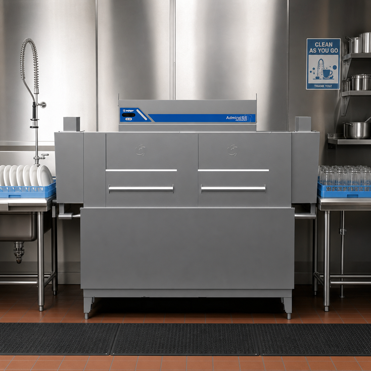 Product image #2 for Insinger ADMIRAL 66 66-Inch Single Tank Rack Conveyor Dishwasher