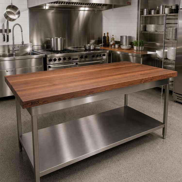 Product image #2 for Boos Block American Black Walnut Kitchen Countertop, Full-Length Edge Grain, 96 x 48 x 1-3/4 Inch, Varnique Finish