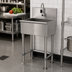 Thumbnail image #2 for Advance Tabco Freestanding 304 Stainless Steel Service Sink with Electronic Faucet, 31 x 16-Inch Bowl