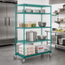 Thumbnail image #2 for Eagle Group QuadTruss Stationary 4-Tier Starter Wire Shelving Unit with Dunnage Shelf, 48 x 24 x 74 Inches, EAGLEgard Hybrid Epoxy Finish