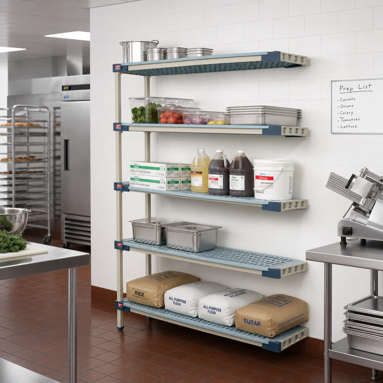 Product image #2 for MetroMax 4 5-Shelf All-Polymer Add-On Shelving Unit, 60W x 21D x 74H