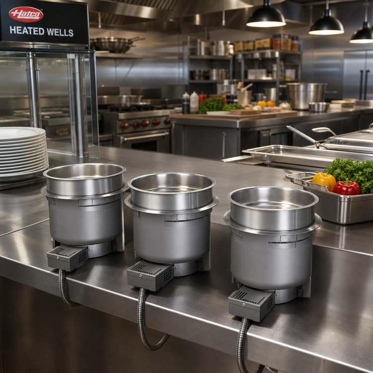 Product image #2 for Hatco Drop-In Round Heated Well, 4 Qt, Infinite Control, With Drain, Non-Insulated