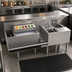 Thumbnail image #2 for 64-Inch Underbar Beverage Workstation with 24-Inch Ice Bin, 10-Circuit Cold Plate, and 12-Inch Dump Sink