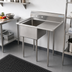 Thumbnail image #2 for Sapphire Manufacturing 1-Compartment Stainless Steel Sink with Right Drainboard