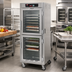 Thumbnail image #2 for Metro C5 8 Series Mobile Full-Height Pass-Thru Controlled Temperature Holding Cabinet with Dutch Doors, 17 Sheet Pan Capacity, 120V