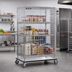 Thumbnail image #2 for Metro Super Erecta Mobile Chrome-Plated Wire Security Cage with Aluminum Dolly
