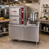 Thumbnail image #2 for Crown DCX-10-6 Two Compartment Direct Steam Convection Steamer with 6 Gallon Kettle