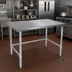 Thumbnail image #2 for John Boos Stallion 48-Inch x 36-Inch 16-Gauge 300 Series Stainless Steel Flat Top Work Table with Safety Edge