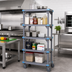 Thumbnail image #2 for Millenia Mobile 5-Shelf Polymer Shelving Starter Unit, 30 x 18 x 62 Inches, Gray
