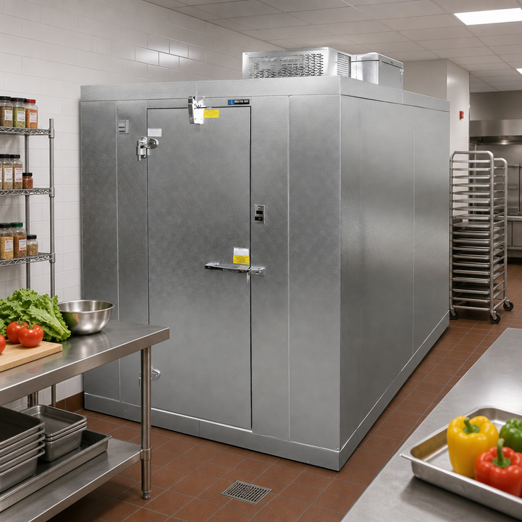 Product image #2 for Master-Bilt QS Series 10' x 14' Indoor Walk-In Cooler with Floor and R290 Capsule Pak ECO Refrigeration System