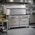 Thumbnail image #2 for Southbend Ultimate 60-Inch Commercial Gas Range with 2 Convection Ovens and 9 Burners