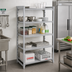 Thumbnail image #3 for Cambro Camshelving Premium 5-Tier Solid Stationary Starter Unit, 24 x 72 x 84 Inches, Speckled Gray